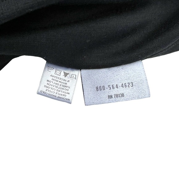 The Vermont Country Store Sz Medium Black Corduroy Pintucked Long Dress Modest - Picture 7 of 7